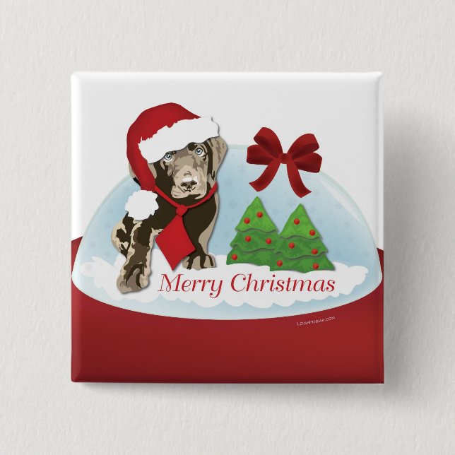 Xmas square button (Front)