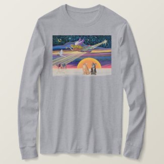 Xmas Star - Brown and Orange Tabby cats (two) T-Shirt