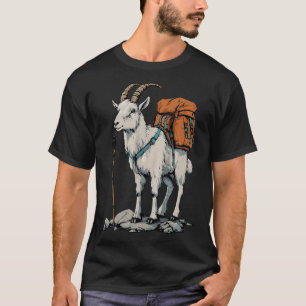 Xmas Store Mountain Goat Backpacker Camping Hiking T-Shirt