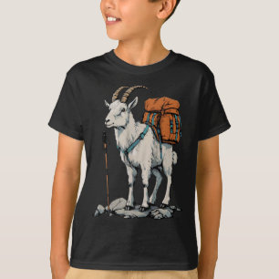 Xmas Store Mountain Goat Backpacker Camping Hiking T-Shirt