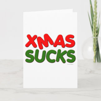 XMAS Sucks Holiday Card
