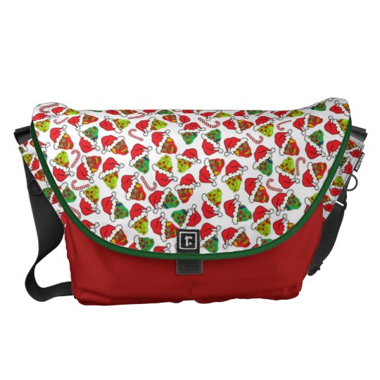 Xmas Sugar Skulls Courier Bag
