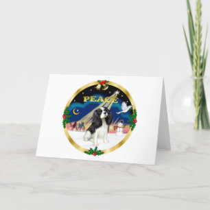 Xmas Sunrise - Tri Color Cavalier King Charles Holiday Card