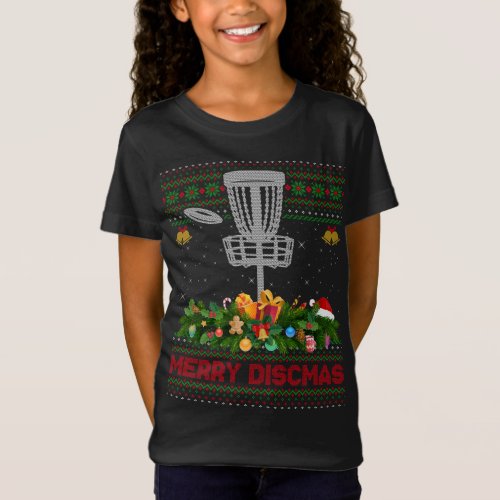 Xmas Sweater Style Merry Discmas Ugly Disc Golf Ch