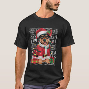 Xmas Sweater Ugly Santa Miniature Pinscher Dog Chr
