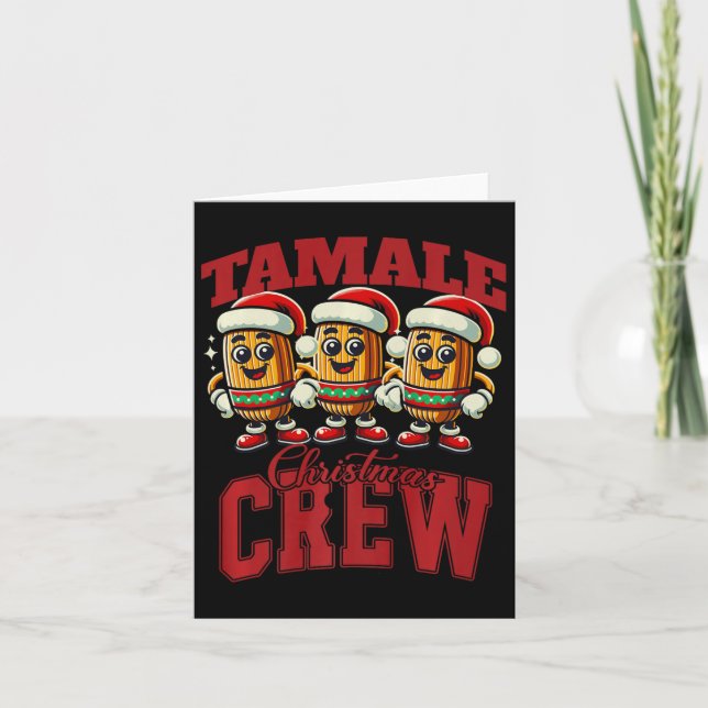 Xmas Tamale Food Funny Mexican Christmas Tamale Ma Card (Front)