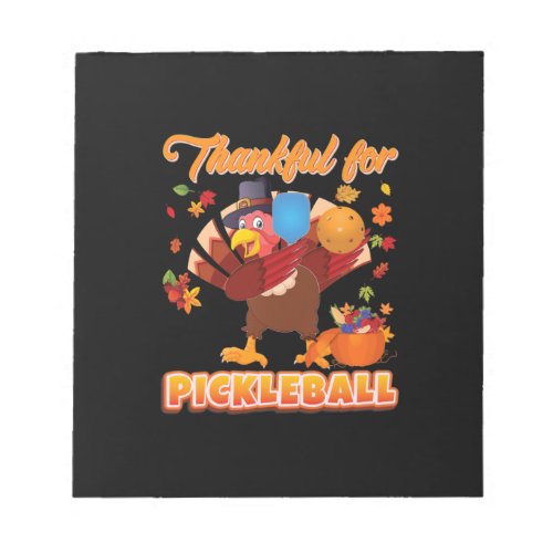 Xmas Thankful For Pickleball Thanksgiving Dabbing Notepad