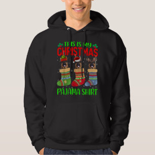 Xmas This Is My Christmas Pajama German Shepherd D Hoodie