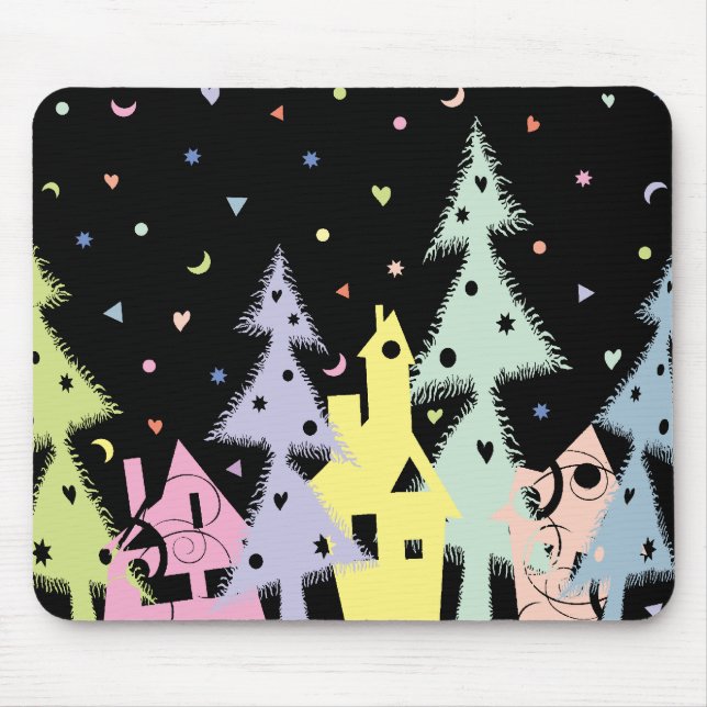 Xmas town1 mouse pad (Front)