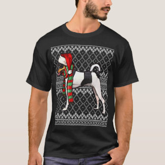 Xmas Toy Fox Terrier Santa Claus Hat Ugly Christma T-Shirt