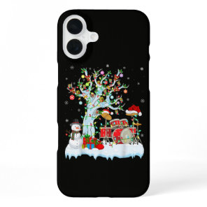 Xmas Tree Decoration Lights Musical Drum Christmas iPhone 16 Plus Case