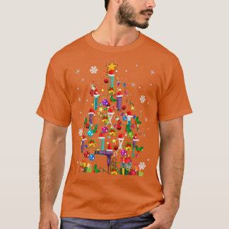 Xmas Tree Hairstylist Xmas Lights Tree Hairstylist T-Shirt