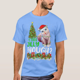 Xmas Tree Is This Jolly Enough Santa Balinese Cat  T-Shirt