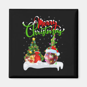 Xmas Tree Lights Santa Hat Vegetable Onion Christm Magnet