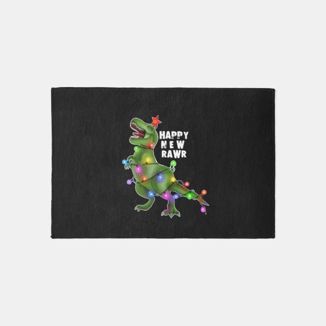 Xmas tree rex   rug (Front)