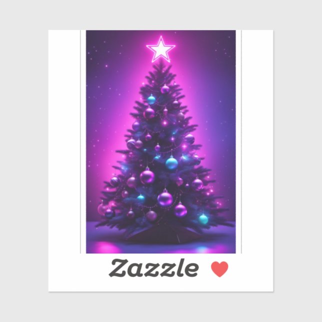 Xmas tree sticker (Sheet)