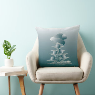 Xmas tree throw pillow