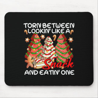 Xmas Tree Torn Between Lookin Like A Snack Cake Pa Mouse Pad