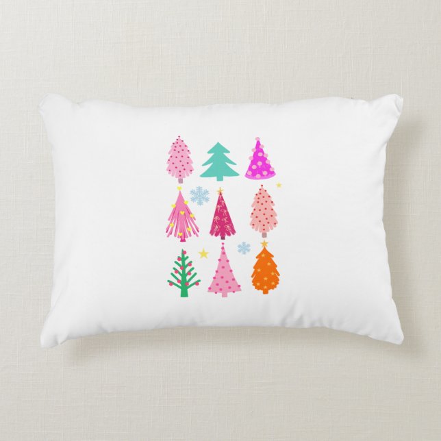 Xmas trees accent pillow (Front)