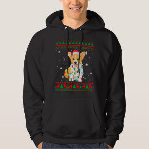 Xmas Ugly Sweater Christmas Lights Corgi Dog Lover