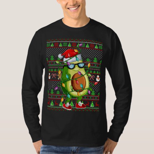 Xmas Ugly Sweater Style Lighting Avocado Christmas