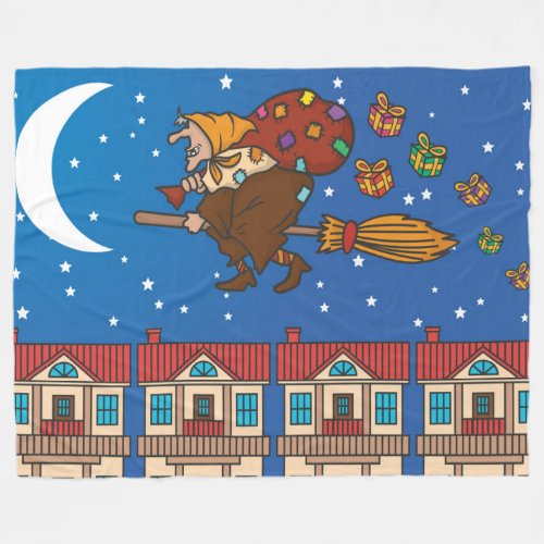 xmas Witch Befana blanket