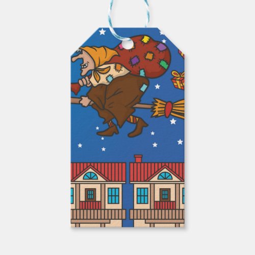 xmas witch Befana Gift Tags