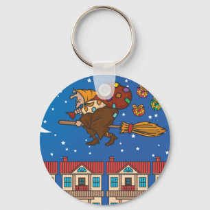 xmas witch Befana Keychain