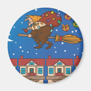xmas witch Befana Magnet