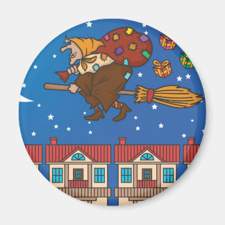 xmas witch Befana Magnet