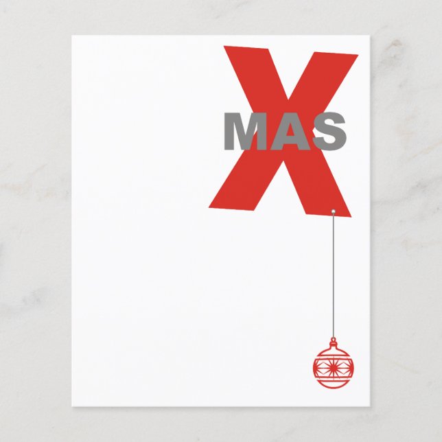 Xmas with Christmas Tree Ornament + your idea Flyer (Front)