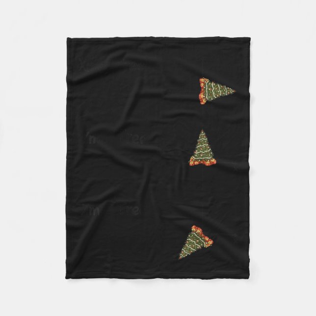 Xmas Ymas Zmas Tree Math Nerd Christmas  Fleece Blanket (Front)