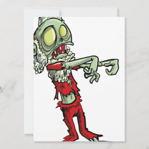 xmas zombie santa claus holiday card