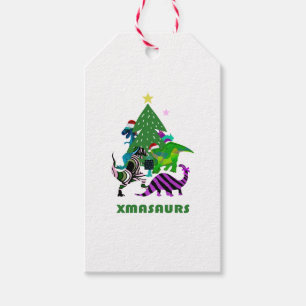 Xmasaurs Gift Tags