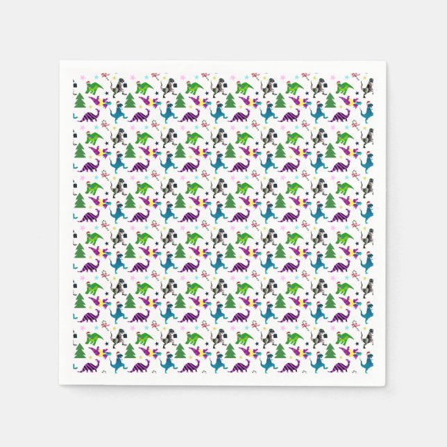 Xmasaurs Napkins (Front)