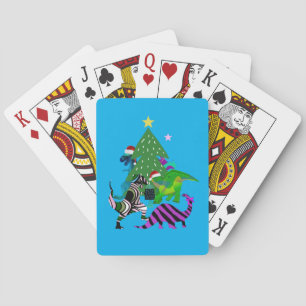 Xmasaurs Poker Cards