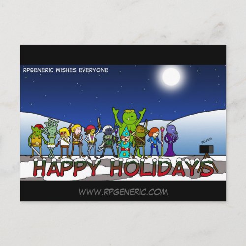 XMasCard RPG Holiday Postcard