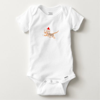 xmascat baby onesie