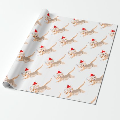 xmascat wrapping paper