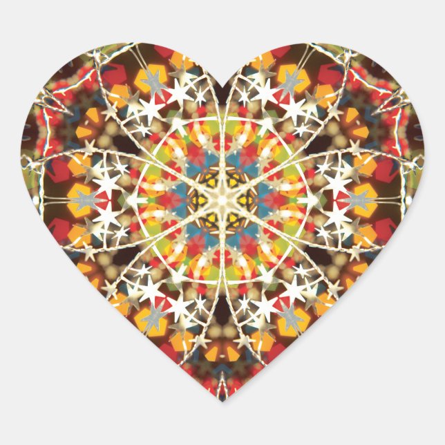 Xmax Mandala Heart Sticker (Front)