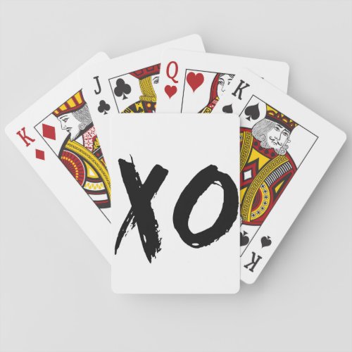 XO Brush Minimal Playing Cards