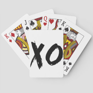 XO Brush Minimal Poker Cards