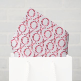 XO colorful hearts patterns love Valentine Tissue Paper