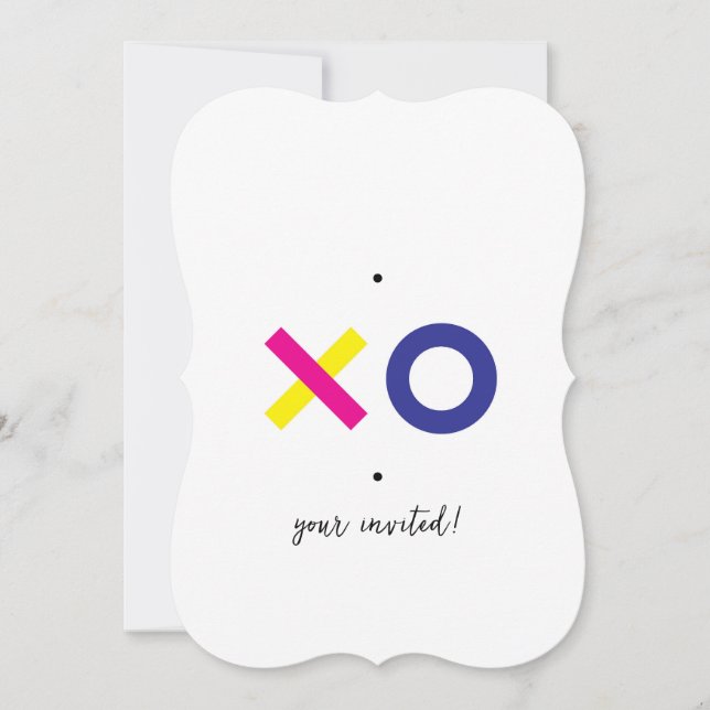 XO Customizable Invitation (Front)