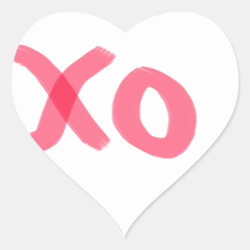 xo heart sticker