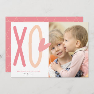XO Heart Valentine's Day Photo Card