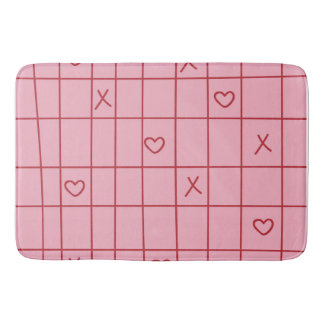 XO Hearts Bath Mat