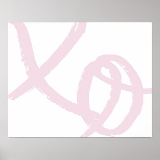 xo, hugs and kisses art print