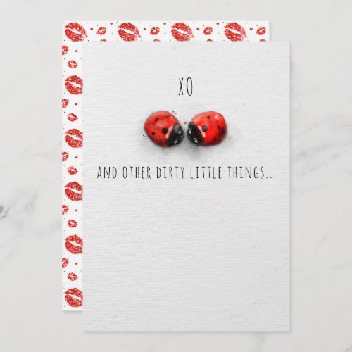 XO HUGS AND KISSES BUGS VERSION 3 Valentine card