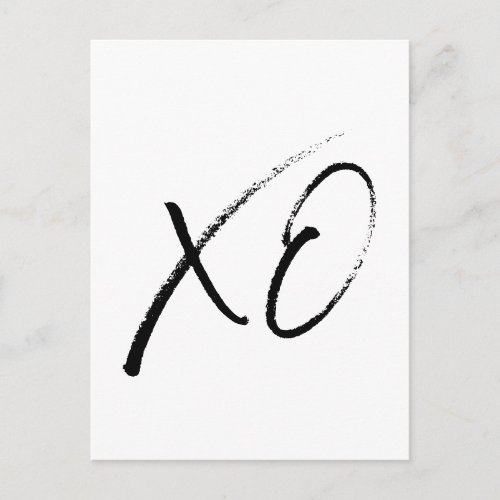 XO hugs and kisses Postcard